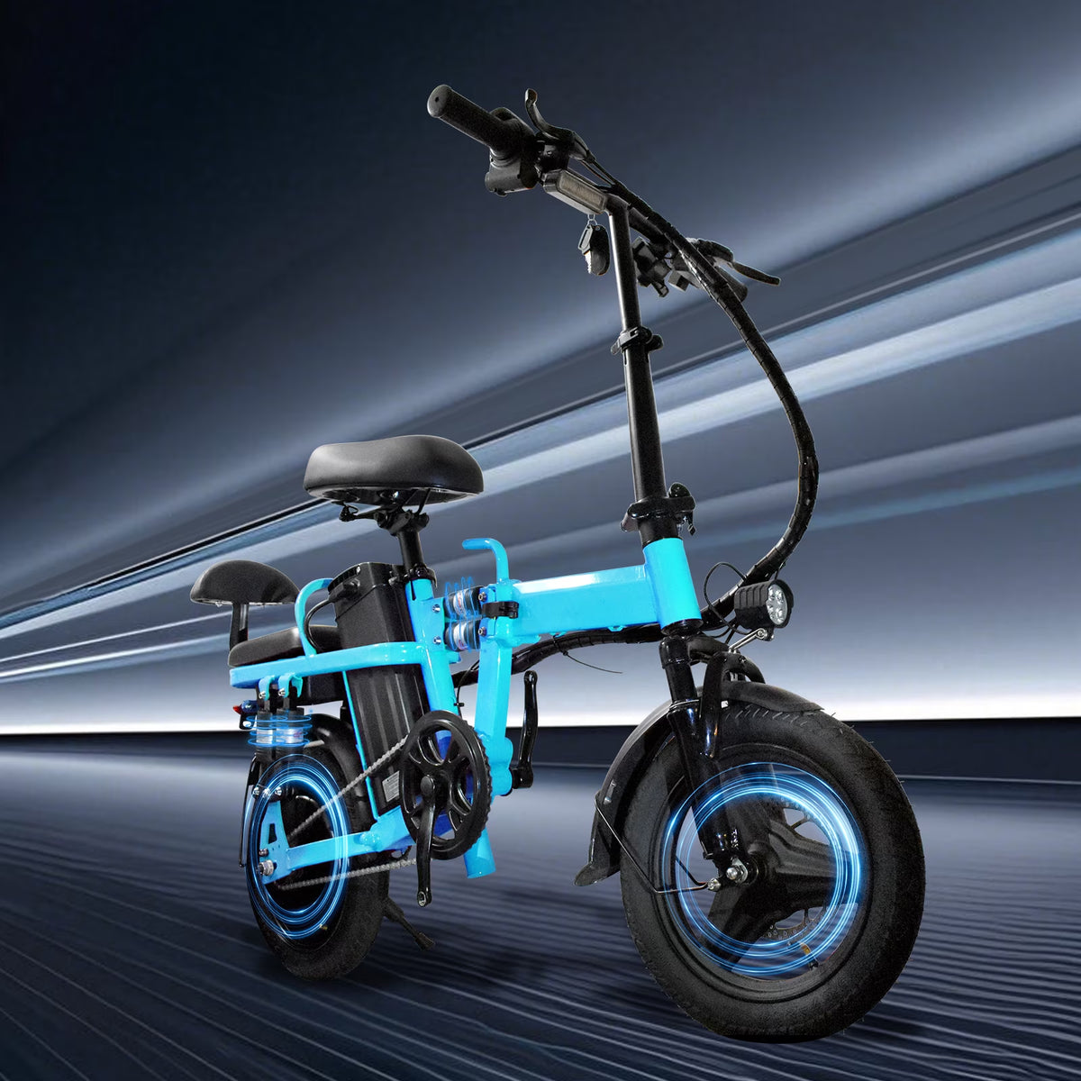 750W Folding Electric Bike,48V 20AH Removable Battery E Bike,20Mph,50 Miles Max Range Electric Bike for Adults,14" Tire Foldable Ebike,Adult Electric Bicycle for Commute